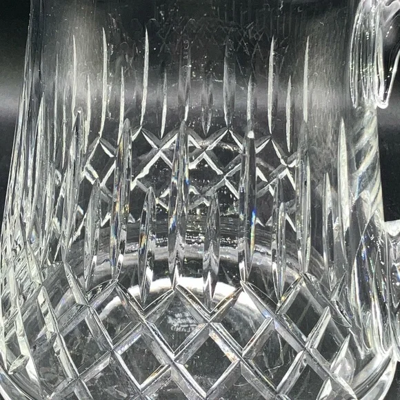 Vintage 1980’s Edinburgh Crystal Appin Pattern Water Pitcher Hand Blown